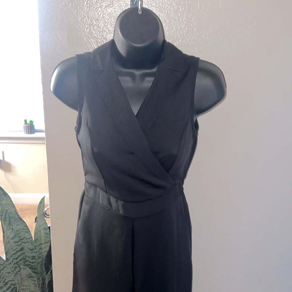 Black wideleg jumpsuit